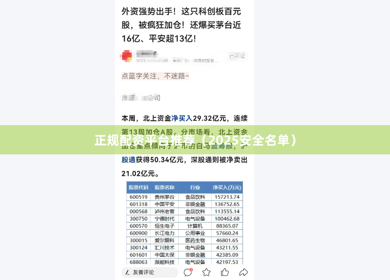 正规配资平台推荐（2025安全名单）